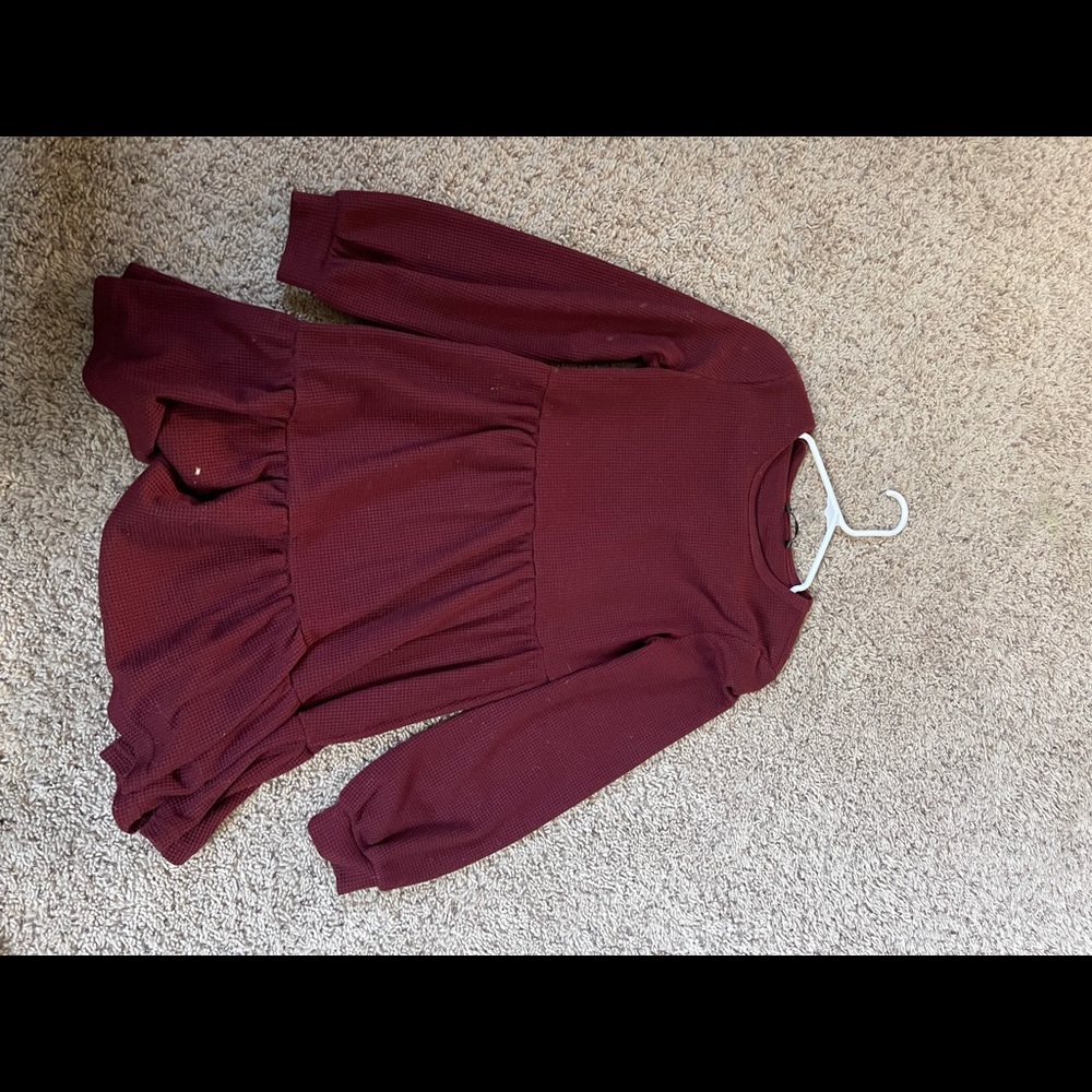 Maroon short dress